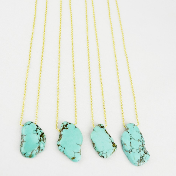 Cassie Necklace - Turquoise — Everly and Ace - Picture 1 of 4